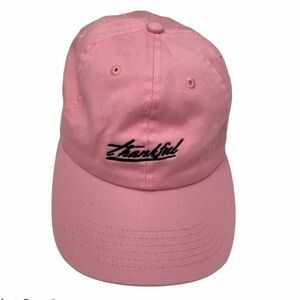 Newhattan Pink Thankful Cotton Hat One Size